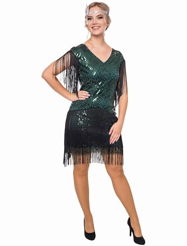 Deiters Kleid Gatsby Damen grün/schwarz XS von Deiters