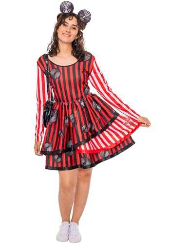 Deiters Kleid HARIBO Lakritz Schnecken Damen schwarz/weiß/rot L von Deiters