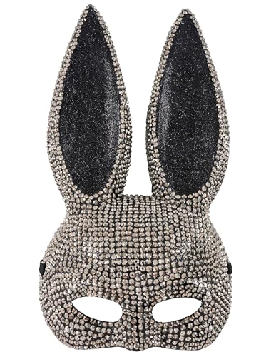 Deiters Maske Bunny schwarz/silber von Deiters