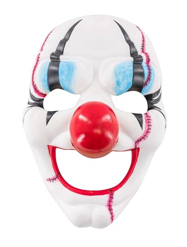 Deiters Maske Clown schwarz/weiß/rot von Deiters