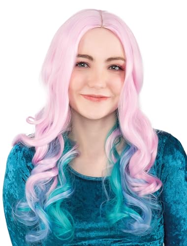 Deiters Perücke Langhaar Balayage pink/türkis von Deiters