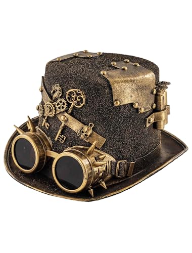 Deiters Zylinder Steampunk mit Brille Bronze one Size von Deiters