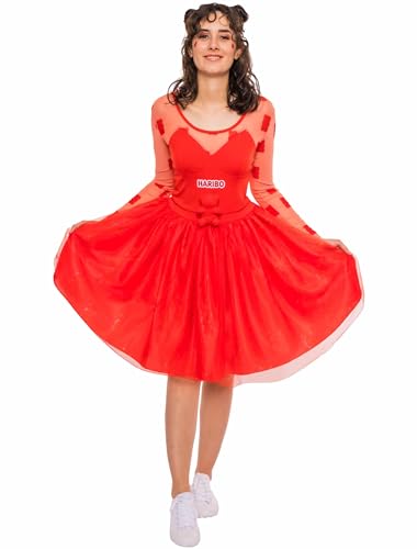 Kleid HARIBO Goldbären Damen rot M von Deiters