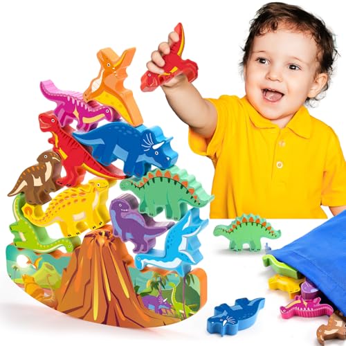 DejaNard Dinosaurier Spielzeug ab 3-7 Jahre Jungen, Spiele ab 3 4 5 Jahren Geschenk Junge 3 4 5 6 Jahre Kleine Ostergeschenke Kinder Montessori Spielzeug Kinderspielzeug Brettspiele ab 3-5 Jahre von DejaNard