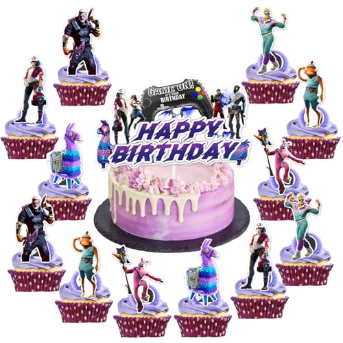 25 Stück Tortendeko Geburtstag, Themed Happy Birthday Tortendeko Mädchen Junge, Papier Cake Topper Geburtstag, Niedlich Kuchen Deko für Geburtstags Dekoration, Kuchenaufstecker fur Kinder 25 Stück Tortendeko Geburtstag, Themed Happy Birthday Tortendeko Mädchen Junge, Papier Cake Topper Geburtstag, Niedlich Kuchen Deko für Geburtstags Dekoration, Kuchenaufstecker fur Kinder von Dekewe