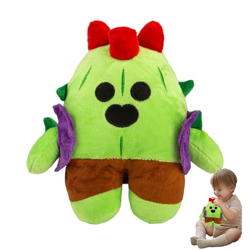 Plüschtier, 22cm Kuscheltiere Cactus Kuscheltiere Plüschtier Kaktus Grün Kaktus Kuscheltier, Süße Kuscheltiere, Cartoon Anime Stofftier, Einzigartiges Geschenke Für Kinder, Freunde Und Freundinnen von Dekewe