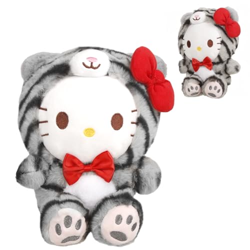 Kit-ty Plüsch Kuscheltier Cartoon Puppe Spielzeug Kinder Plüschtiere Soft Stuffed Animal Doll, Mini Kinder Figur Plüschtiere, Plüsch Puppe Spielzeug, Gestopft Tierspielzeug Für Jungen Mädchen von Dekewe