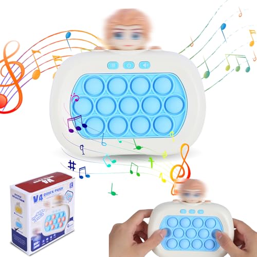 Pop It Game Fidget-Spielzeug, Pop Bubbles Spiel, Sensorisches Fidget-Spielzeug zum Stressabbau, Pop It Spiel für Kinder Erwachsene(Blau) von Dekewe