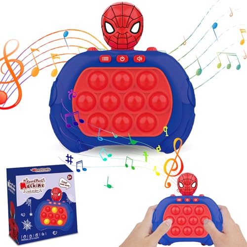 Pop It Game Fidget Spielzeug, Quick Push Bubble Pop Game, Bubble Sensory Squeeze Toys, Sensorisches Fidget Spielzeug zum Stressabbau Pop It Spiel für Kinder Erwachsene(Spider) von Dekewe