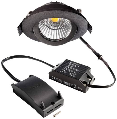 Deko Light 565377 Dione LED-Einbauleuchte EEK: E (A - G) LED LED fest eingebaut 8.50W Schwarz von Deko Light