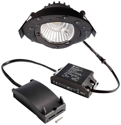 Deko Light 565390 Dione IP LED-Einbauleuchte EEK: E (A - G) LED LED fest eingebaut 8.5W Schwarz von Deko Light