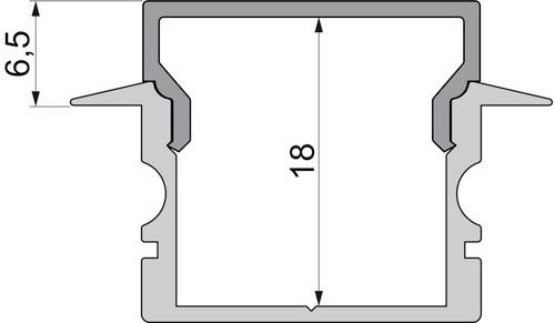 Deko Light 979152 Endkappe H-ET-02-15 Set 2 Stk, Schwarz Profil-Endkappe Kunststoff (L x B x H) 30 x von Deko Light