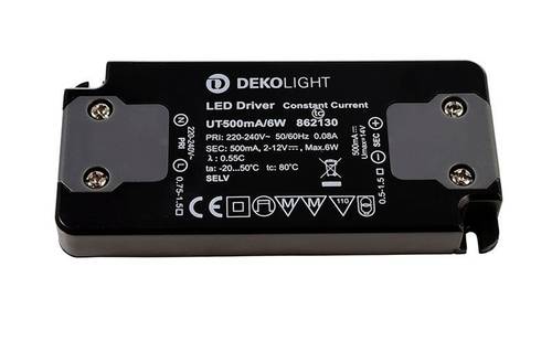 Deko Light FLAT, CC, UT LED-Treiber Konstantstrom 6W 0.50A 2 - 12 V/DC 1St. von Deko Light