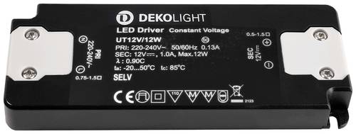 Deko Light FLAT LED-Treiber Konstantspannung 12W 12V 1St. von Deko Light