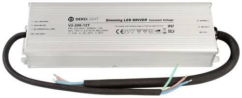 Deko Light IP, DIM CV LED-Trafo Konstantspannung 200W 5500mA - 16.70A 12 V/DC 1St. von Deko Light