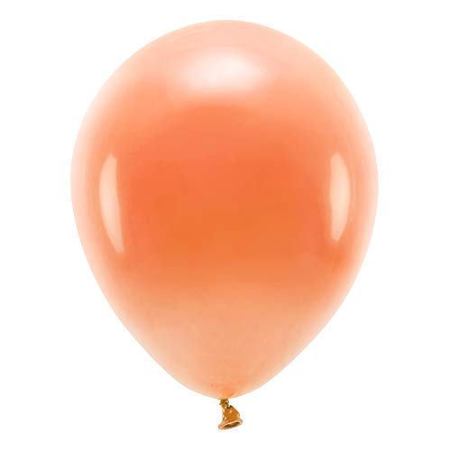 100 Stück ECO-Luftballons Pastell in Orange 30cm Partyzubehör von DekoHaus