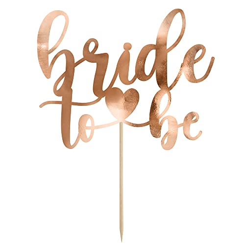 Cake Topper Aufschrift Bride to be in Roségold 17,5cm Cake Topper Aufschrift Bride to be in Roségold 17,5cm von DekoHaus