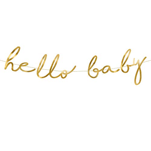 DekoHaus 1 Stück Banner Hello Baby in Gold Partyzubehör DekoHaus 1 Stück Banner Hello Baby in Gold Partyzubehör von DekoHaus