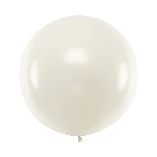 DekoHaus Riesenballons XXL 100 cm Helium Luftballons Farbe wählbar (Transparent) von DekoHaus