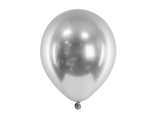 Glossy-Ballons, silber, Ø 46 cm, 5er-Pack von DekoHaus