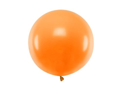 Runder Riesenballon in Pastel Mandarin Orange 60cm von DekoHaus