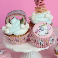 Muffinförmchen mit Einhorn-Motiven, 50 Stück von Dekoback