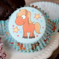 Muffinförmchen mit Pony-Motiven, 50 Stück von Dekoback