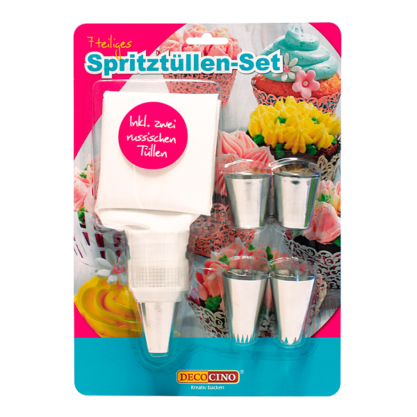 Spritztüllen-Set 7-teillig - Backzubehör von Dekoback