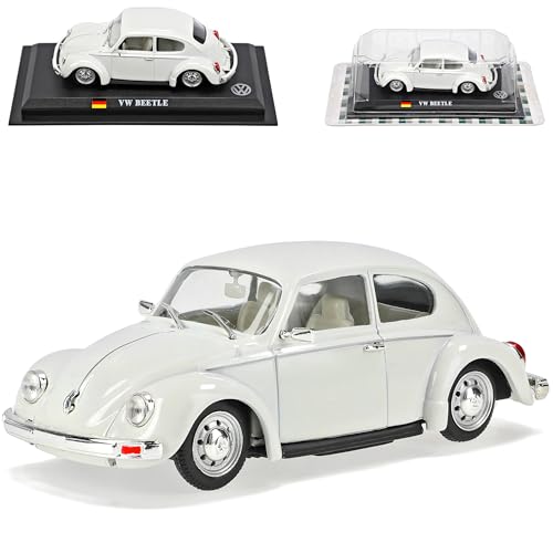 DEL PRADO Volkwagen KÄfer Old Beetle Weiss Coupe 1/43 Modellauto Modell Auto Sonderangebot von Guoml