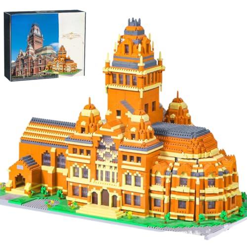 DelightCube Mikro-Mini-Blöcke Spielzeug Geschenke für Harvard Universität Collection Architekturmodell-Bausteine Set (5379 Stück), MOC Klemmbausteine Bauspielzeug für Jugendliche und Erwachsene von DelightCube