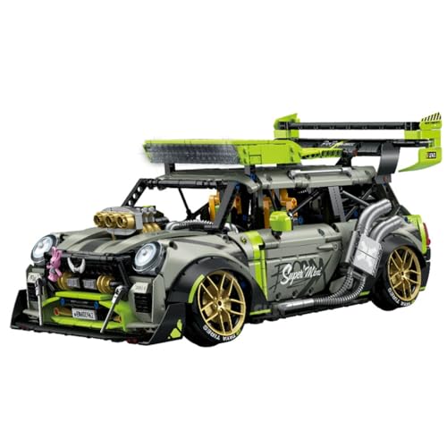 DelightCube Supersportwagen Bausteine Sets, 2550Teile 1:10 Drift Auto Bausteine, Modell-Bauset für Erwachsene, Technik Sportwagen Bausteine Rennwagen Auto Modell von DelightCube