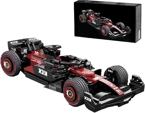 DelightCube Technik Auto Bausteine für F1 Team ORLEN C42 2022, 283 Klemmbausteine Rennwagen MOC Rennauto Bausatz,1:24 Sportwagen Exklusives Sammlermodell Bauset, Konstruktionsspielzeug von DelightCube