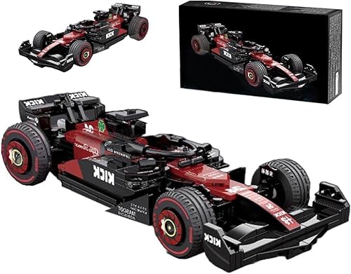 DelightCube Technik Auto Bausteine für F1 Team ORLEN C42 2022, 283 Klemmbausteine Rennwagen MOC Rennauto Bausatz,1:24 Sportwagen Exklusives Sammlermodell Bauset, Konstruktionsspielzeug von DelightCube