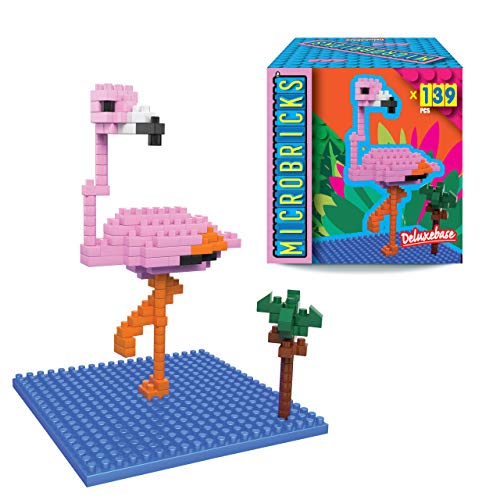 Microbricks - Flamingo von Deluxebase. Mini Block Safari 3D-Puzzle für Kinder. von Microbricks