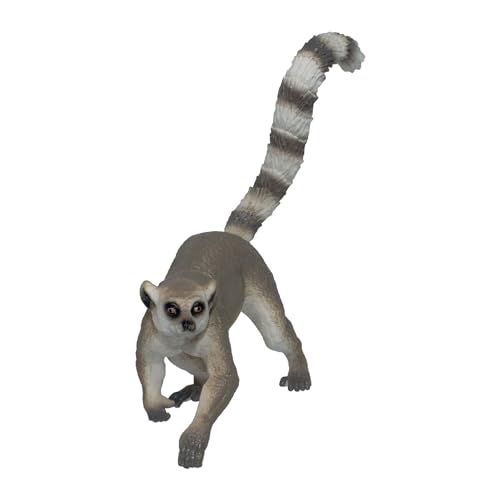 Deluxebase Mini Animal Adventure Replicas - Ringelschwanzlemur Handbemalte realistische Lemur Figur. Kleine Kunststoff-Tierfiguren. Ideal Zoo Tier Spielzeug & Geschenke für Kinder. von Deluxebase