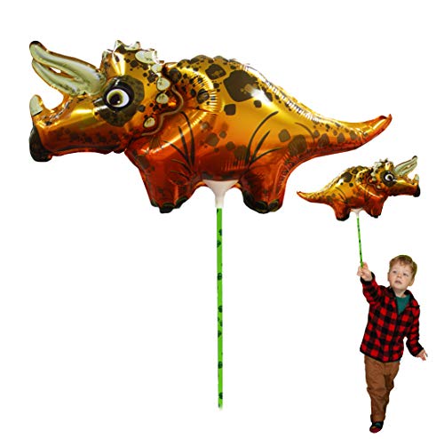 Ballooniacs - Triceratops luftgefüllt Tierballon von Deluxebase. Eine farbenfrohe und wiederverwendbare aufblasbare Geburtstagsfeier Dekoration für Kinder von Deluxebase