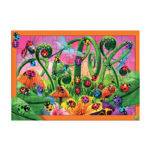 Deluxebase 3D LiveLife Tray Jigsaw Puzzle - Marienkäfer-Freizeitpark. Lentikulares Puzzlespiel der Wanzen-3D mit 40 Stücken! Tray Puzzle Range Originalvorlage genehmigt vom bekannten Künstler, Mi von Deluxebase