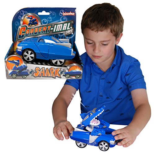 Deluxebase Convertimal Cars - Hai Transformer Spielzeug Autos und Roboter Racer für Kinder. EIN Cooles Meeresspielzeug, das die # 1 transformierende Auto Hai-Spielzeug für Jungen und Mädchen ist. von Deluxebase