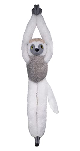 Deluxebase EcoBuddiez Baumumarmer - Sifaka 55cm langes Hängendes Kuscheltier aus recycelten Plastikflaschen. Umweltfreundliches und kuscheliges Plüschtier und Geschenk für Kinder. von Deluxebase