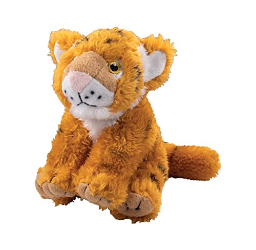 EcoBuddiez - Tiger von Deluxebase. Kleine weiche Plüschtiere aus recycelten Plastikflaschen. Umweltfreundliches Kuschelgeschenk für Kinder und niedliches Kuscheltier für Kleinkinder. von EcoBuddiez