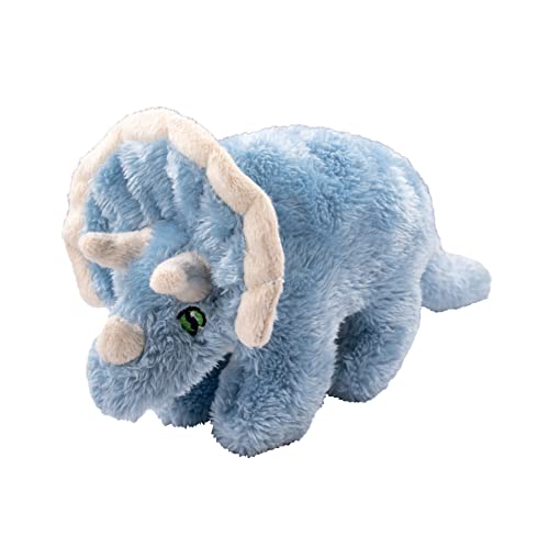 EcoBuddiez - Triceratops von Deluxebase. Kleine weiche Plüschtiere aus recycelten Plastikflaschen. Umweltfreundliches Kuschelgeschenk für Kinder und niedliches Kuscheltier für Kleinkinder. von EcoBuddiez