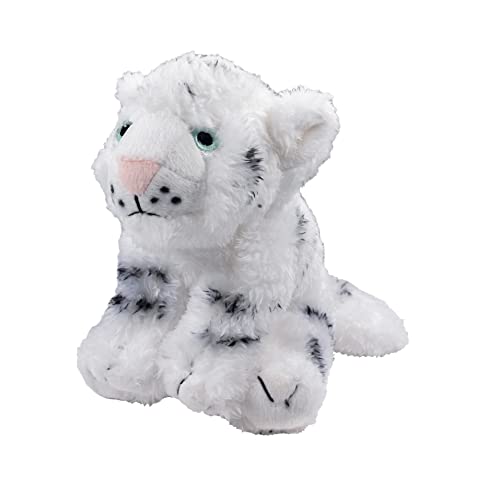 EcoBuddiez - Weißer Tiger von Deluxebase. Kleine weiche Plüschtiere aus recycelten Plastikflaschen. Umweltfreundliches Kuschelgeschenk für Kinder und niedliches Kuscheltier für Kleinkinder. von Deluxebase