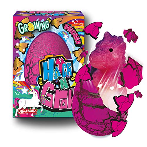 Hatch n Grow - Einhorn von Deluxebase. 11cm großes, wachsendes und schlüpfendes Ei mit Einhornspielzeug. Legen Sie es ins Wasser um zu sehen wie Sich das magische Spielzeug verwandelt von Hatch n Grow