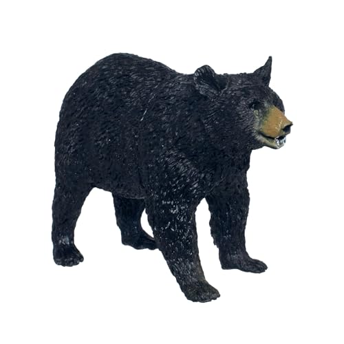 Deluxebase Mini Animal Adventure Replicas - Schwarzbär Handbemalte realistische Schwarzbär Figur. Kleine Kunststoff-Tierfiguren. Ideal Zoo Tier Spielzeug & Geschenke für Kinder. von Deluxebase