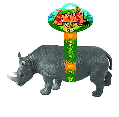 Deluxebase Nashorn Toy Animal Adventure Replica Figure großformatigen Nashorntierfiguren sind die Tierspielwaren der idealen Safari für Kinder. von Deluxebase