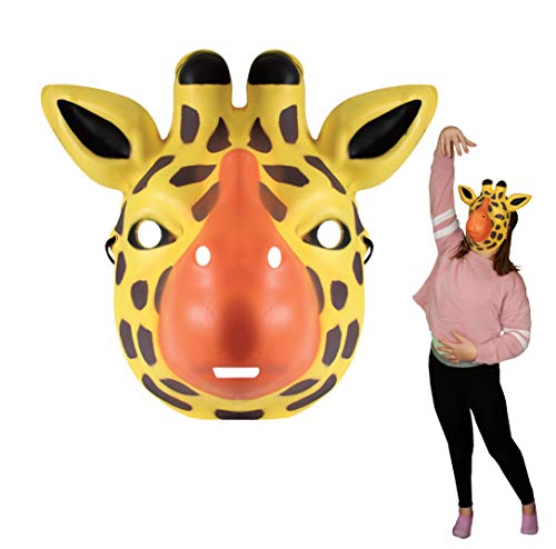 Deluxebase Wild Faces - Giraffe Sichere Schaumtiermasken für Kinder von Deluxebase