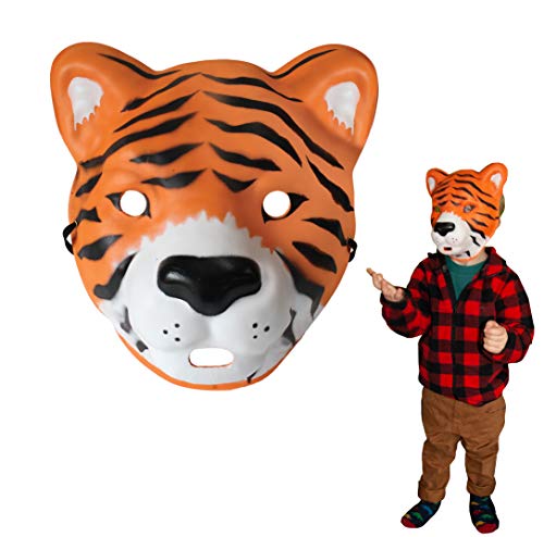 Deluxebase Wild Faces Tiger Kinder-Masken aus sicherem Schaumstoff von Deluxebase