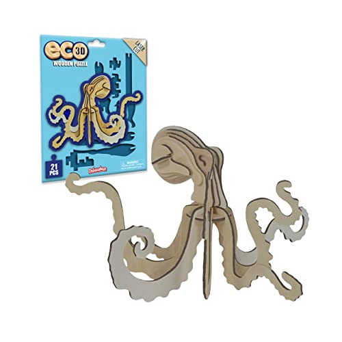 Eco 3D Holzpuzzle - Krake von Deluxebase. Kreatives pädagogisches 3D-Skulpturenpuzzle aus Holz für Kinder FSC-recyceltes nachhaltiges Holz Eco 3D Holzpuzzle - Krake von Deluxebase. Kreatives pädagogisches 3D-Skulpturenpuzzle aus Holz für Kinder FSC-recyceltes nachhaltiges Holz von Deluxebase
