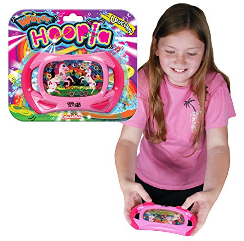 Wasser Hoopla - Einhorn von Deluxebase. Fantasie Retro Wasserhandspiel. Ringwurf Arkade Handspiel für Kinder und Erwachsene von Water Hoopla