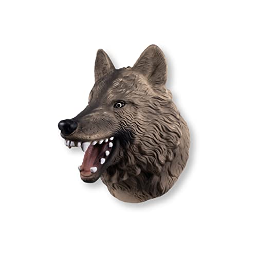 Wild Play Puppen – Wolf von Deluxebase Kindertier Handpuppe Spielzeug von Deluxebase